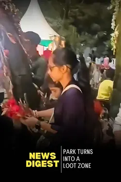 Noida Flower Show Turns Chaotic as People Walk Away With Plants