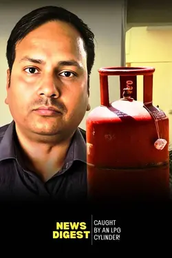 Caught by an LPG Cylinder