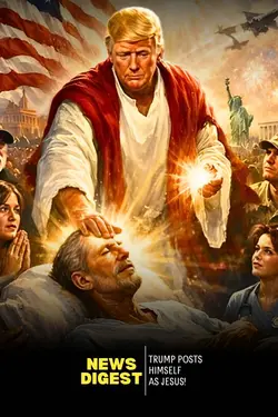 From ‘Jesus’ Image to Moon Tower-Trump’s Posts Leave Internet Stunned!