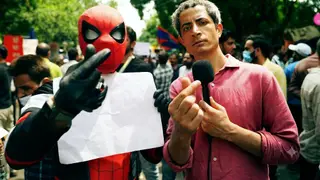 CJP Protest: Switch Ko Mila Indian Spider-Man